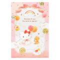 Japan Sanrio Greeting Card - Hello Kitty & Tiny Chum : Clear Gold Foil World is Special Because of You - 1