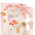 Japan Sanrio Greeting Card - Hello Kitty & Tiny Chum : Clear Gold Foil World is Special Because of You - 3
