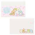 Japan San-x Clear Pass Case Card Sleeve Set - Sumikko Gurashi : Tapioca Park Pink - 1