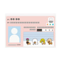Japan San-x Clear Pass Case Card Sleeve Set - Afro Ken - 2