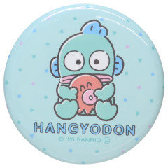 Japan Sanrio Can Badge - Hangyodon : Friend Hug