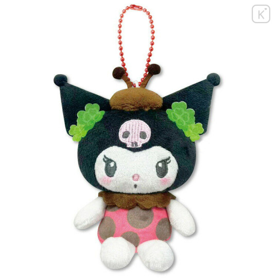 Japan Sanrio Petit Mini Mascot Holder - Kuromi : Ladybug - 1