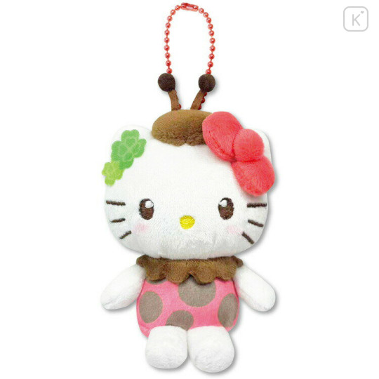 Japan Sanrio Petit Mini Mascot Holder - Hello Kitty : Ladybug - 1