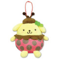 Japan Sanrio Petit Mini Mascot Holder - Pompompurin : Ladybug - 1
