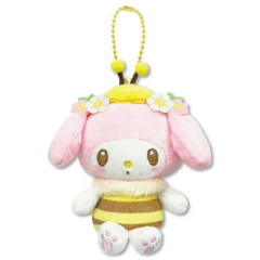 Japan Sanrio Petit Mini Mascot Holder - My Melody : Honeybee