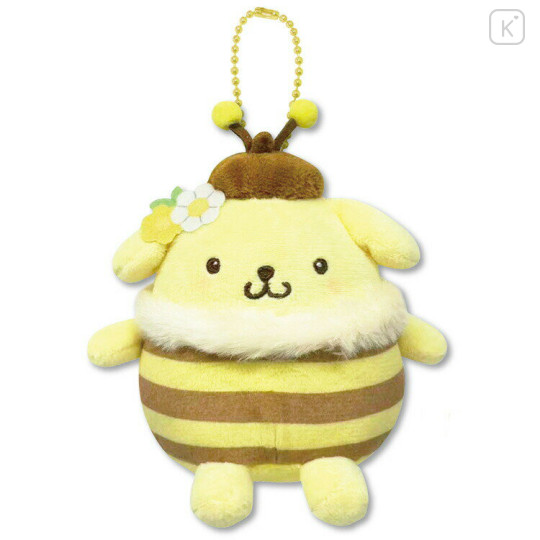 Japan Sanrio Petit Mini Mascot Holder - Pompompurin : Honeybee - 1