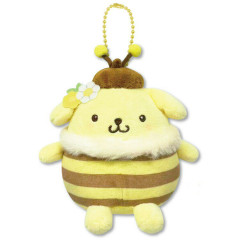Japan Sanrio Petit Mini Mascot Holder - Pompompurin : Honeybee