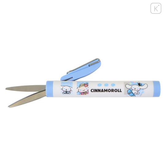 Japan Sanrio Compact Scissors - Cinnamoroll : Collesta Slide Happy Life - 2