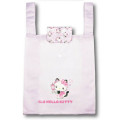 Japan Sanrio Eco Shopping Bag With Pocket - Hello Kitty : Nekoneko Maid Purple - 1
