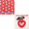 Japan Sanrio Travel Pouch Inner Case Set - Hello Kitty : Funny Face Red - 3