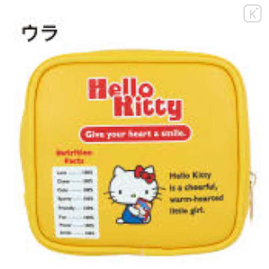 Japan Sanrio Mini Square Pouch - Hello Kitty : Cooking Delicious - 2