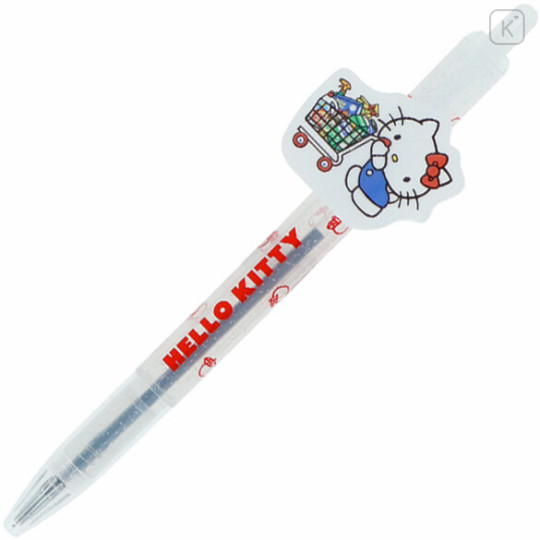 Japan Sanrio Mascot Ballpoint Pen - Hello Kitty : Supermarket White - 1