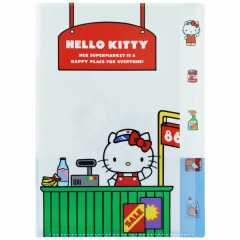 Japan Sanrio 5 Pockets A4 Clear File - Hello Kitty : Supermarket