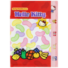 Japan Sanrio 5 Pockets A4 Clear File - Hello Kitty : Supermarket Food