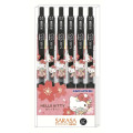 Japan Sanrio Sarasa Clip Gel Pen Set - Hello Kitty : Sakura Kimono Red - 1