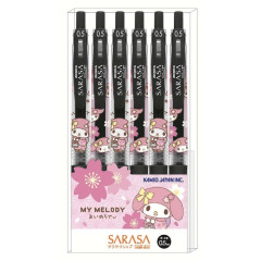 Japan Sanrio Sarasa Clip Gel Pen Set - My Melody : Sakura Kimono Pink