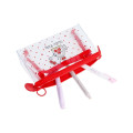 Japan Sanrio Clear Pen Pouch Case - Hello Kitty : Have Fun Today - 4