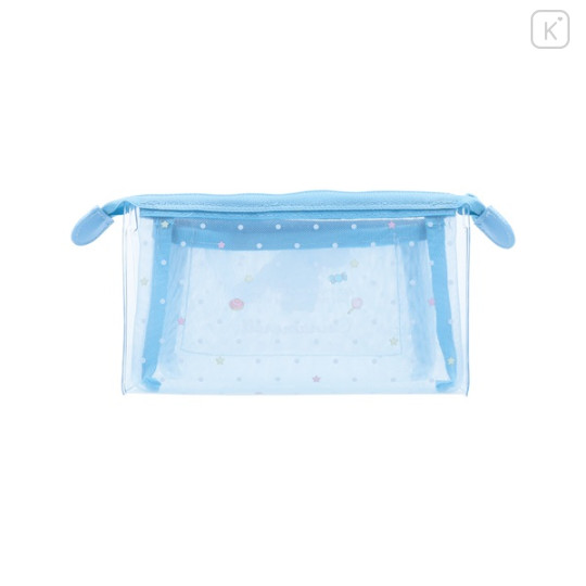 Japan Sanrio Clear Pen Pouch Case - Cinnamoroll : Wink Star Blue - 2