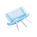 Japan Sanrio Clear Pen Pouch Case - Cinnamoroll : Wink Star Blue - 4