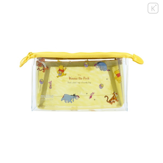 Japan Disney Clear Pen Pouch Case - Winnie the Pooh : Friends - 1