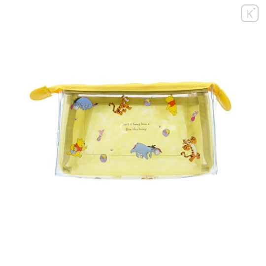 Japan Disney Clear Pen Pouch Case - Winnie the Pooh : Friends - 2