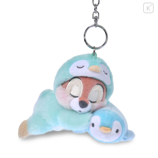 Japan Disney Store Plush Keychain - Chip : Disney Pajama Style Penguin - 1
