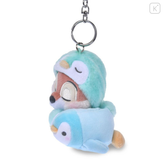 Japan Disney Store Plush Keychain - Chip : Disney Pajama Style Penguin - 2
