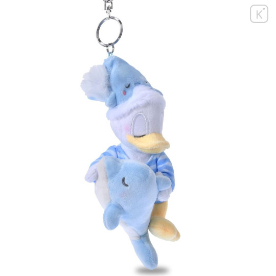 Japan Disney Store Plush Keychain - Donald : Disney Pajama Style Dolphin - 3