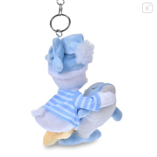 Japan Disney Store Plush Keychain - Donald : Disney Pajama Style Dolphin - 4