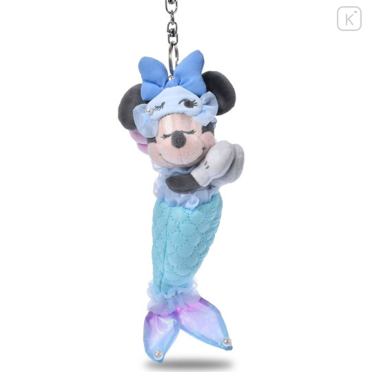 Japan Disney Store Plush Keychain - Minnie : Disney Pajama Style Mermaid - 1