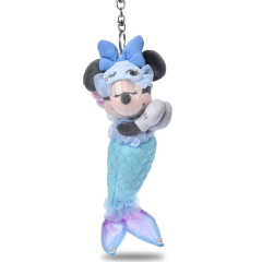 Japan Disney Store Plush Keychain - Minnie : Disney Pajama Style Mermaid