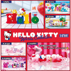 Japan Sanrio Re-Ment Miniature Figure Full Set - Hello Kitty : Words Collection