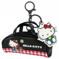 Japan Sanrio Miniature Keychain Bag Charm - Hello Kitty : Mini Boston Bag Black - 1