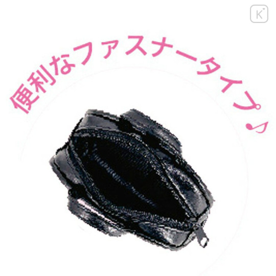 Japan Sanrio Miniature Keychain Bag Charm - Hello Kitty : Mini Boston Bag Black - 2