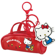 Japan Sanrio Miniature Keychain Bag Charm - Hello Kitty : Mini Boston Bag Red