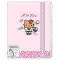 Japan Sanrio 6+1 Pockets A4 Clear File Holder - Hello Kitty : Tokimeki Heisei Kogal After School Girls Tan - 1