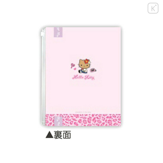 Japan Sanrio 6+1 Pockets A4 Clear File Holder - Hello Kitty : Tokimeki Heisei Kogal After School Girls Tan - 2