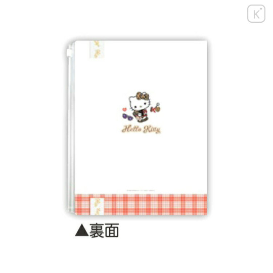 Japan Sanrio 6+1 Pockets A4 Clear File Holder - Hello Kitty : Tokimeki Heisei Kogal After School Girls - 2