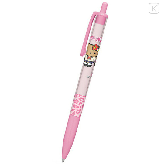 Japan Sanrio Ballpoint Pen - Hello Kitty : Tokimeki Heisei Kogal After School Girls Tan - 1