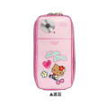 Japan Sanrio Pen Pouch Pencil Case - Hello Kitty : Tokimeki Heisei Kogal After School Girls Tan Flip Phone Style - 2