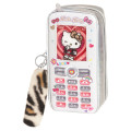 Japan Sanrio Pen Pouch Pencil Case - Hello Kitty : Tokimeki Heisei Kogal After School Girls Flip Phone Style - 1