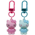 Japan Sanrio Figure Charm Keychain Set - Hello Kitty : Blue Pink - 1