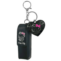 Japan Sanrio Lip Pouch Keychain - Hello Kitty : Black