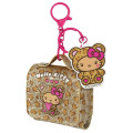 Japan Sanrio Mini Accessory Case Keychain - Hello Kitty : Leopard Bear - 1