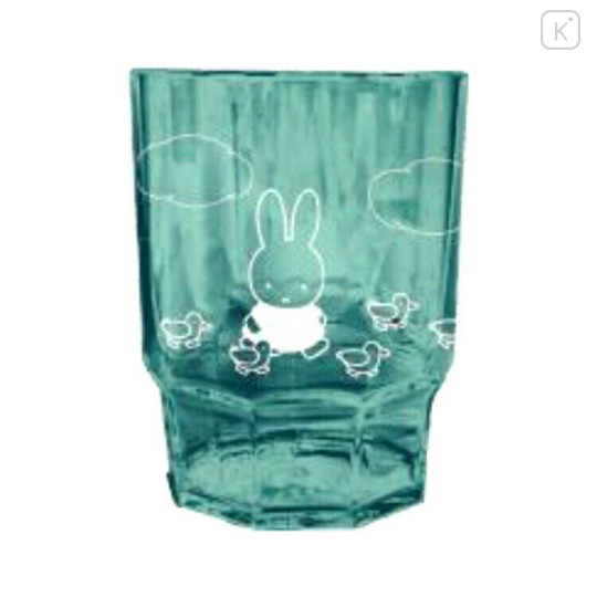 Japan Miffy Clear Acrylic Tumbler - Miffy : Green Duck - 1