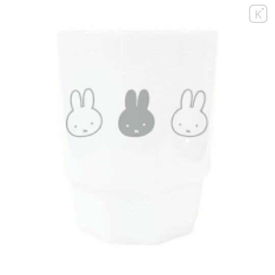 Japan Miffy Clear Acrylic Tumbler - Miffy : Face White - 1