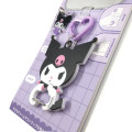 Japan Sanrio Multi Ring Plus with Carabiner - Kuromi : Sitting - 2