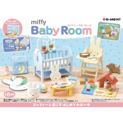 Japan Miffy Re-Ment Miniature Figure Full Set - Miffy : Baby Room