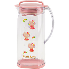 Japan Sanrio Water Pitcher - Hello Kitty : Tan Flower