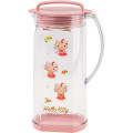Japan Sanrio Water Pitcher - Hello Kitty : Tan Flower - 1
